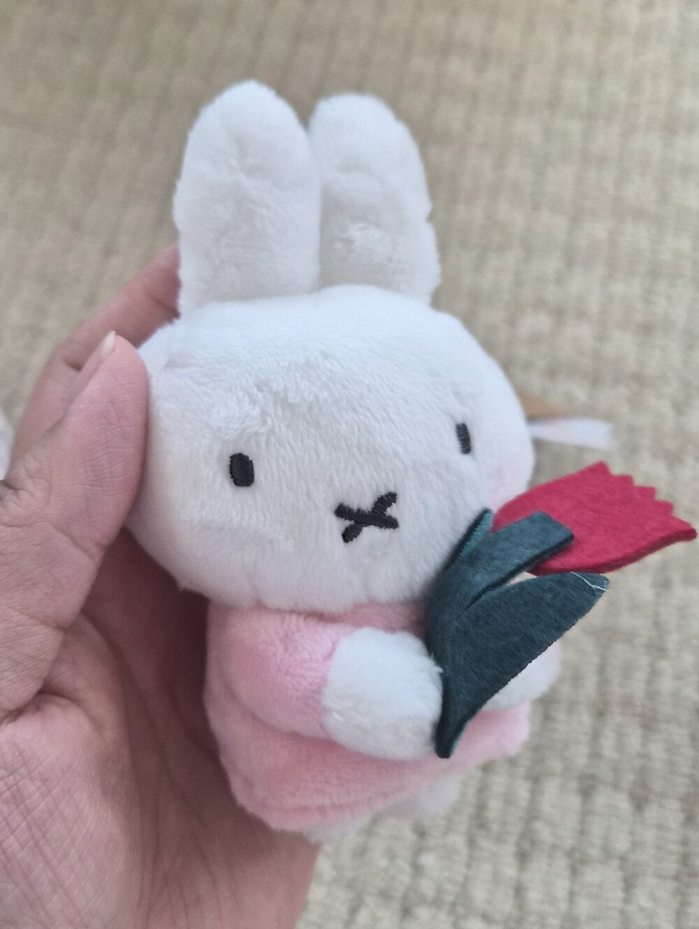 Miffy Small Plush Charm Keychain